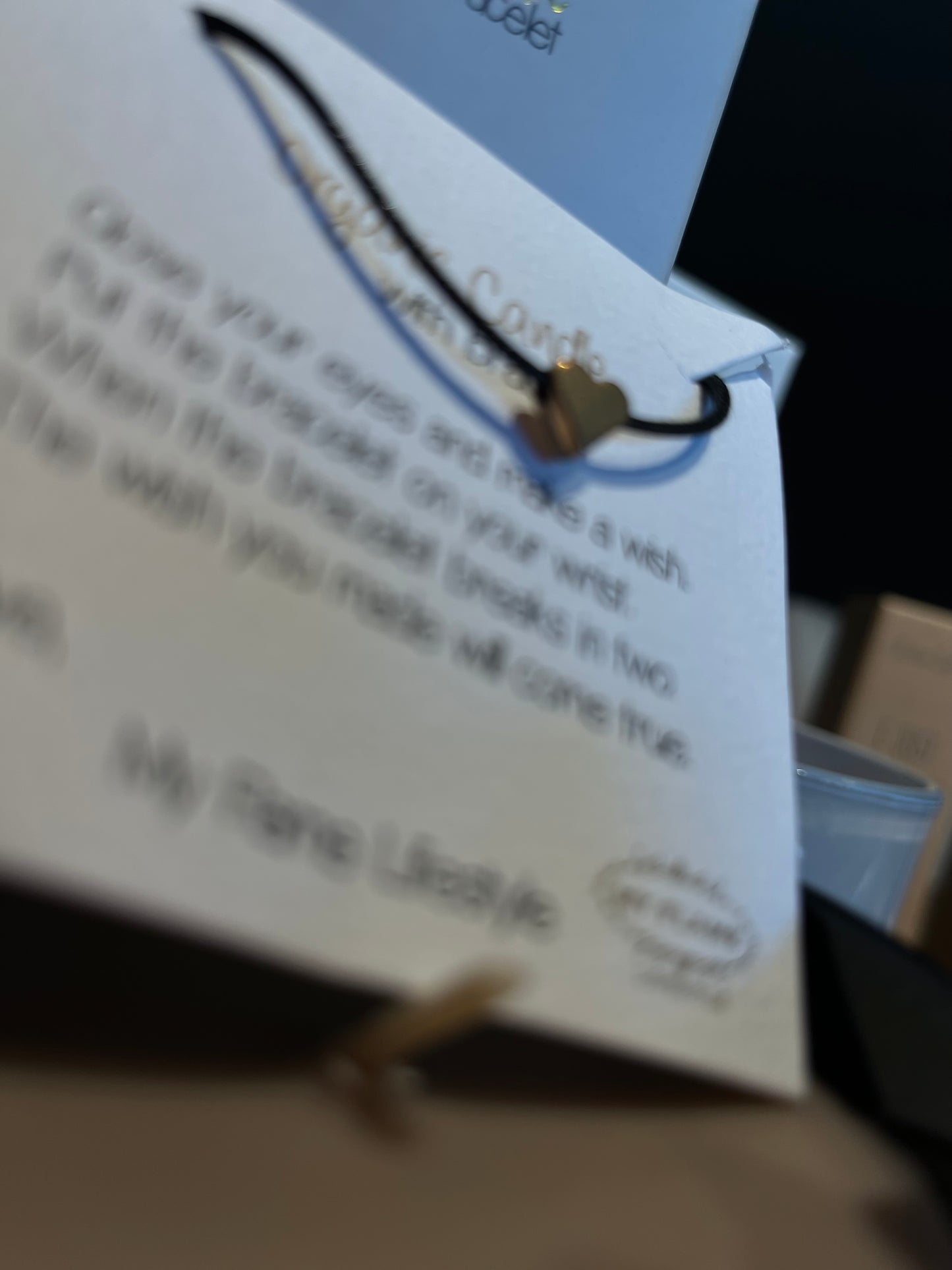 Geurkaars met wens-armbandje - FRIENDS - Green Tea Time