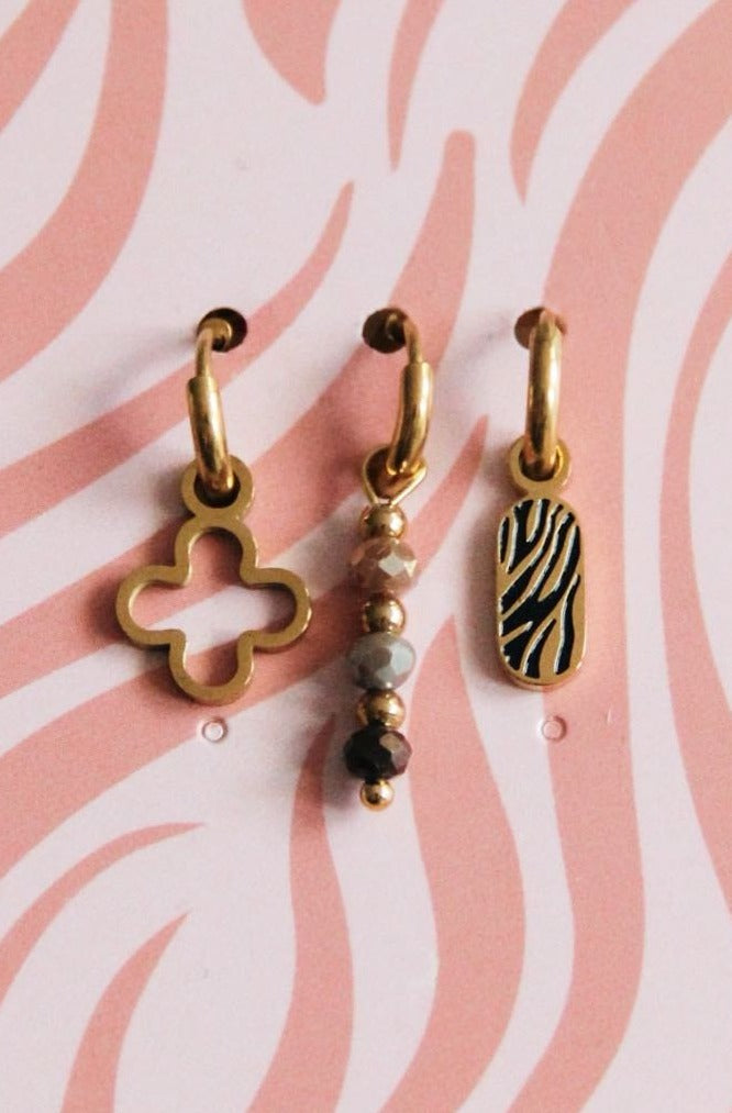 EarCandy One Piece Set Stainless Steel – Lucky Zebra