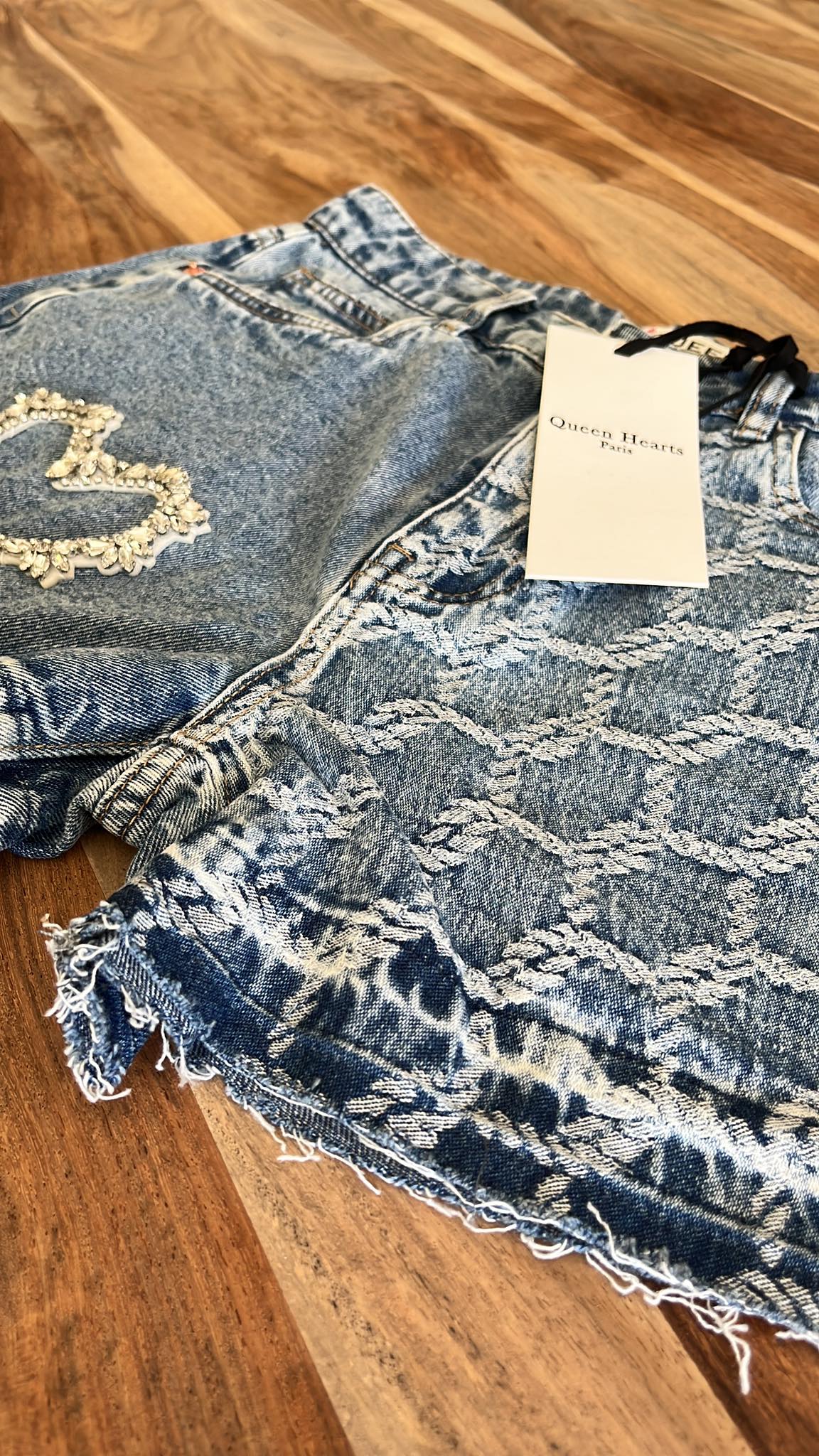 Jeans Short Blinky Heart