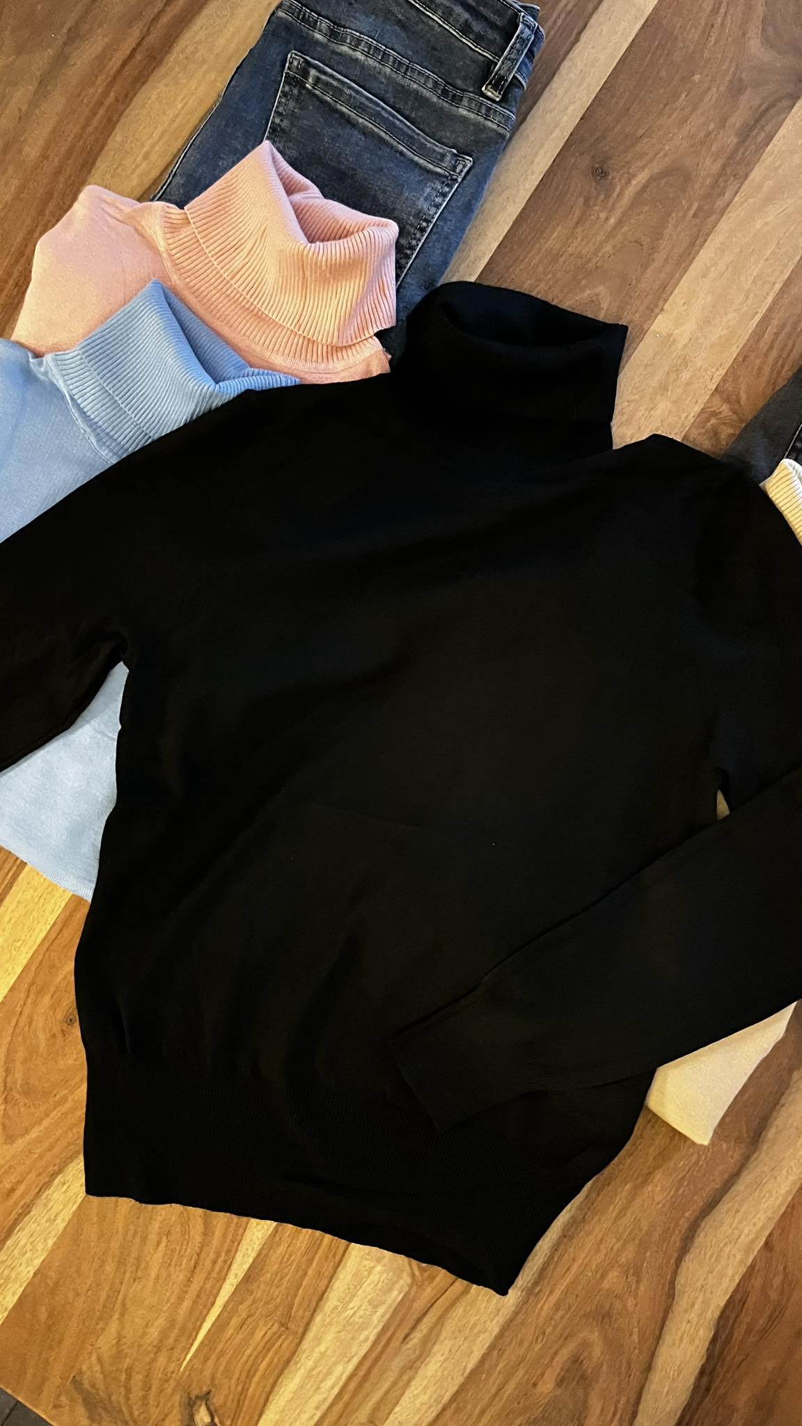 Rolkraag trui Effen in diverse kleuren