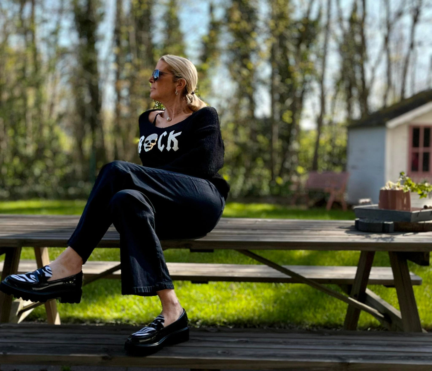 Mocassin ZEBRA Black lak - NU €25 i.p.v. €35