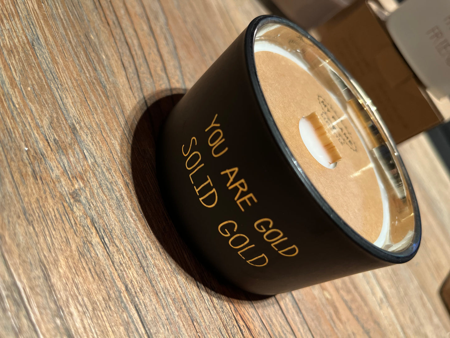 You are Gold, solid Gold - Geurkaars Warm Cashmere