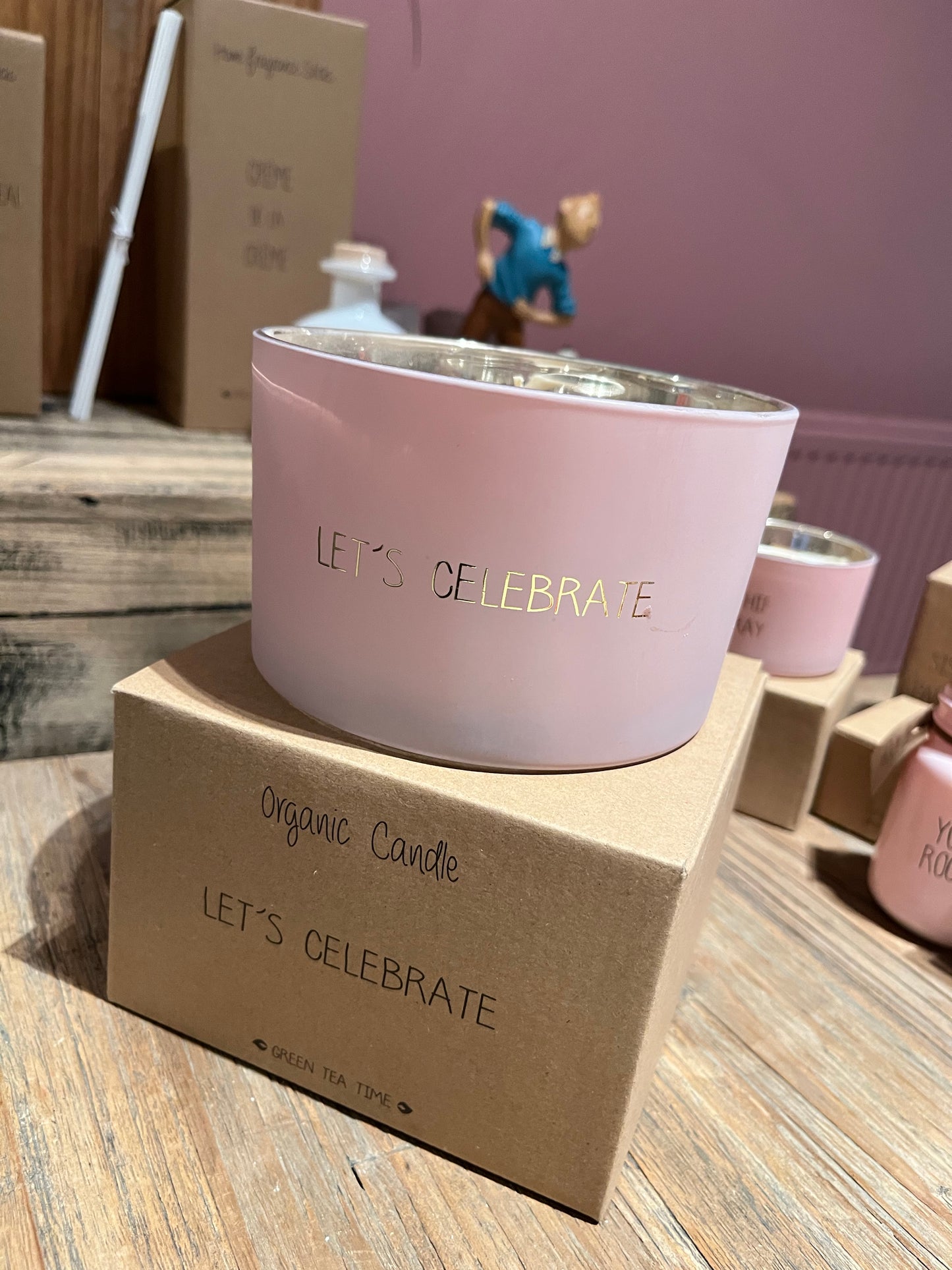 Let's Celebrate - Luxe geurkaars - 410 gram Green Tea Time