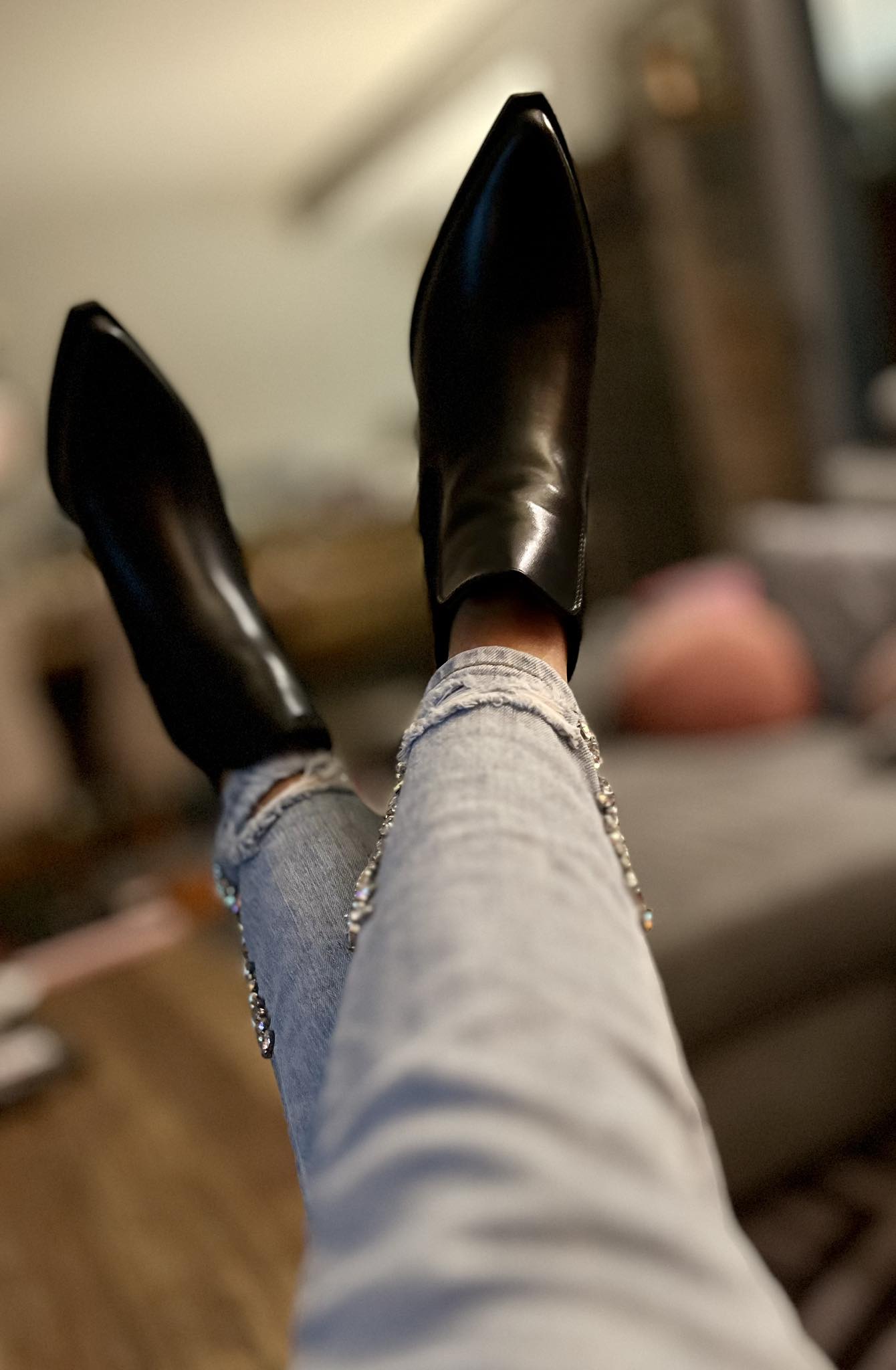 Boots - enkellaarsje - Western hak - Black