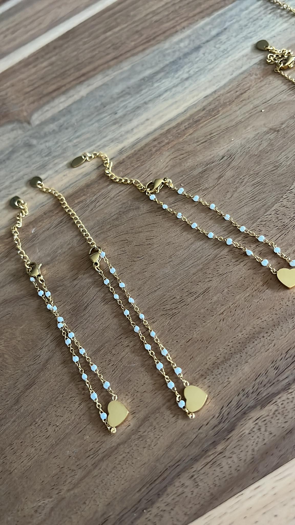 Armbandje met facetjes en kraaltjes - RVS