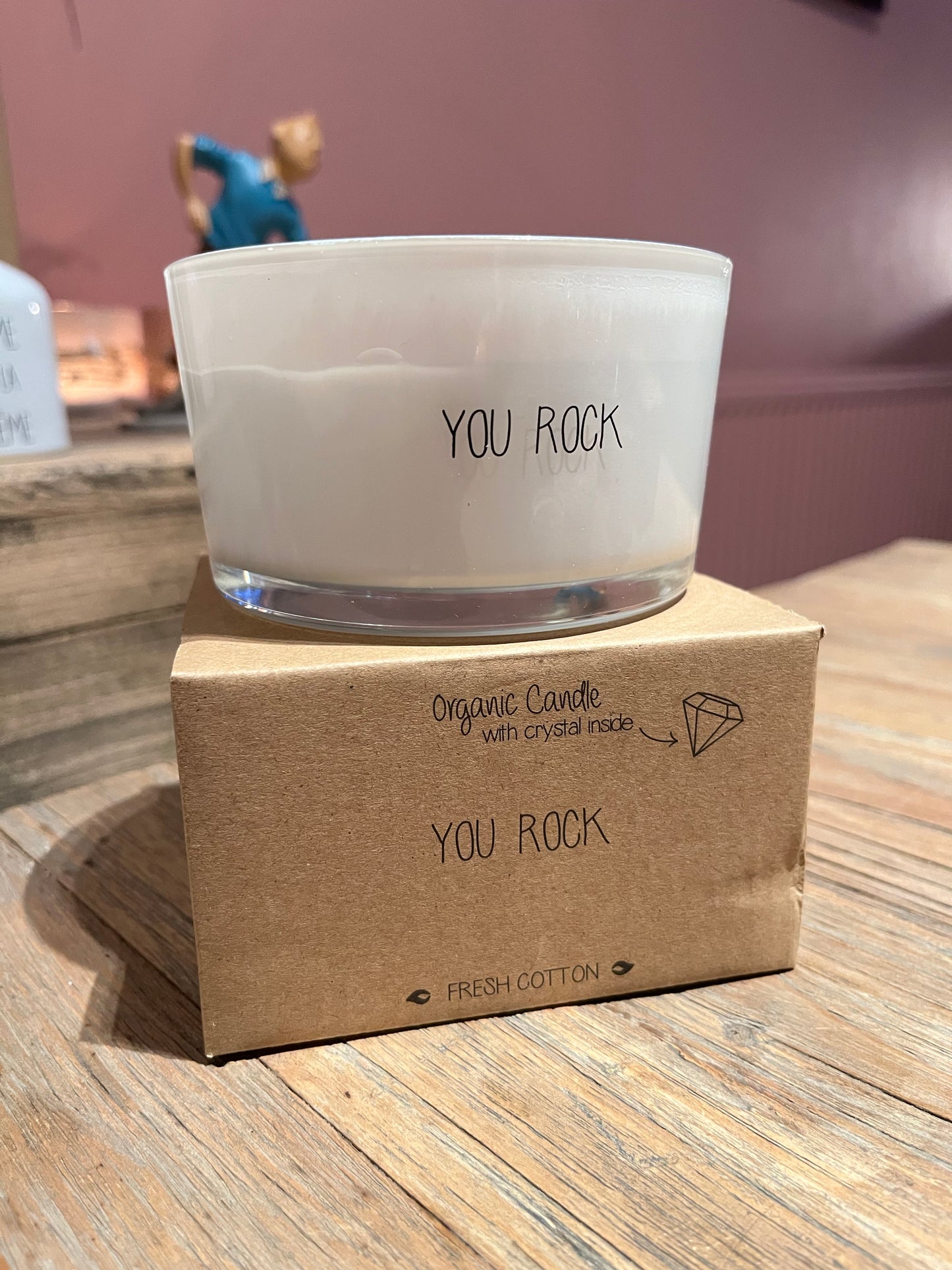 Geurkaars - YOU ROCK - LEMON JADE - FRESH COTTON