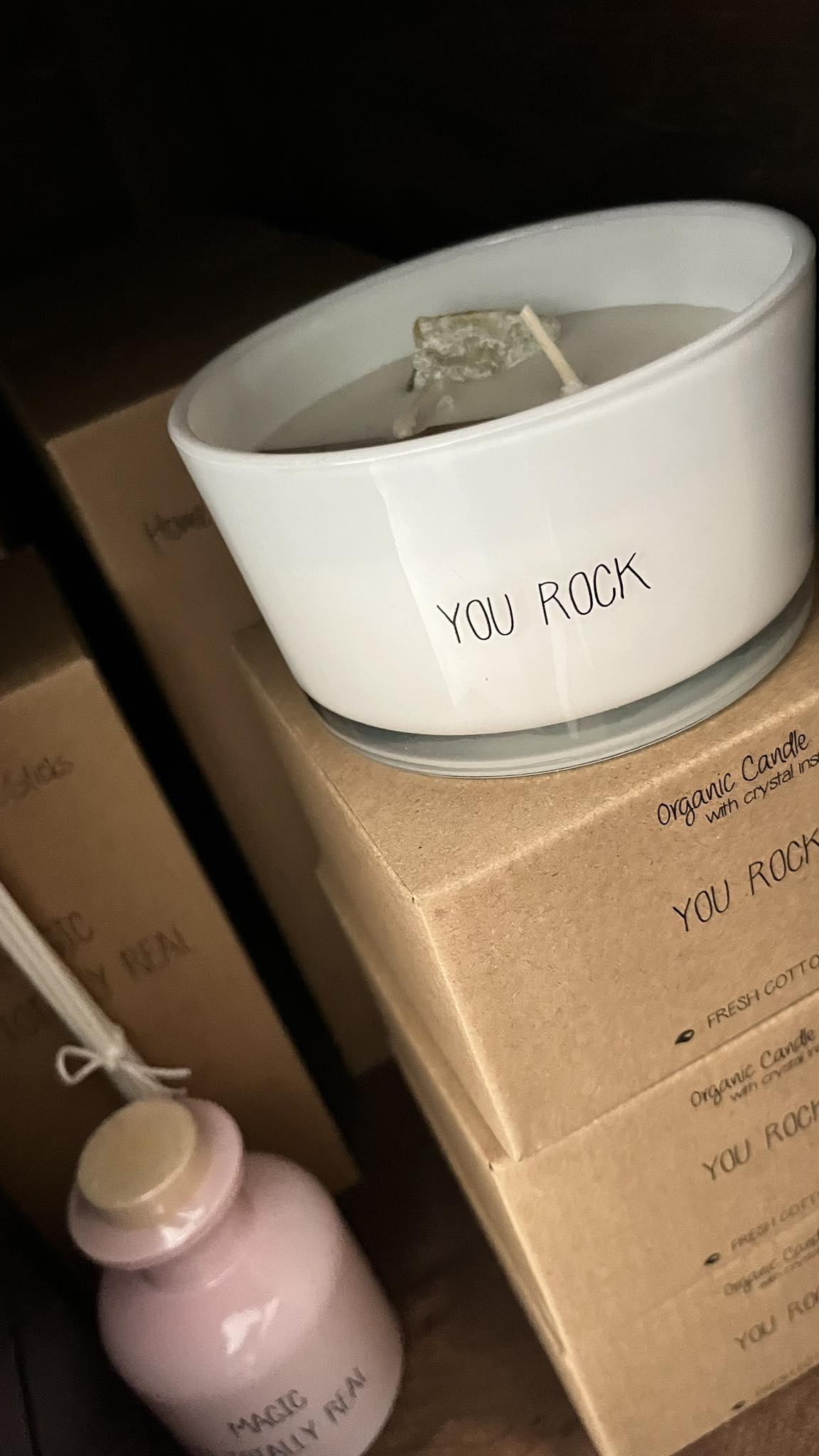 Geurkaars - YOU ROCK - LEMON JADE - FRESH COTTON