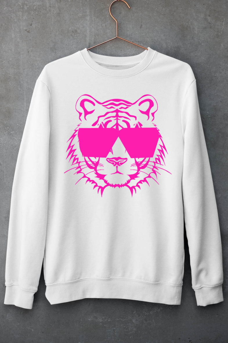 Sweater Blue Cat round neck oversized
