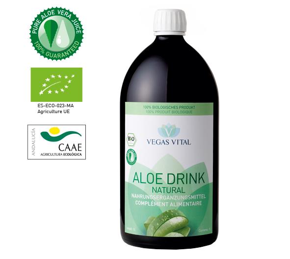 Aloë Drink Natural 1L - 99,80% Bio Aloë Vera