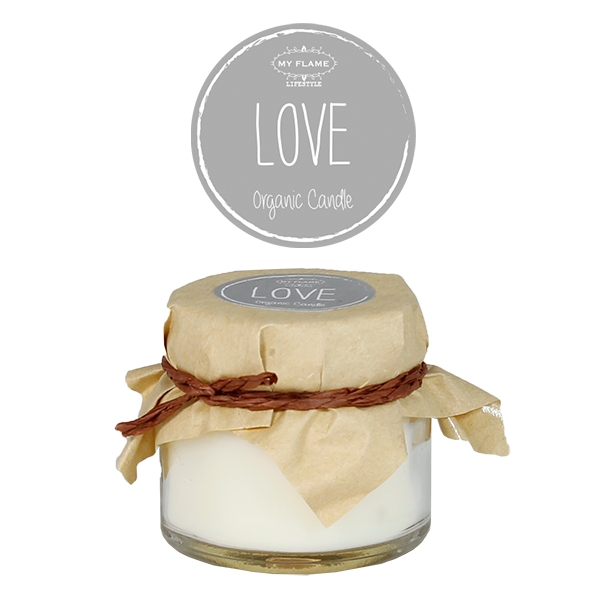 Mini Soja Geurkaarsje - LOVE - GEUR: AMBER'S SECRET