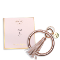 SLEUTELHANGER - LOVE AND JOY - ROSÉ GOUD