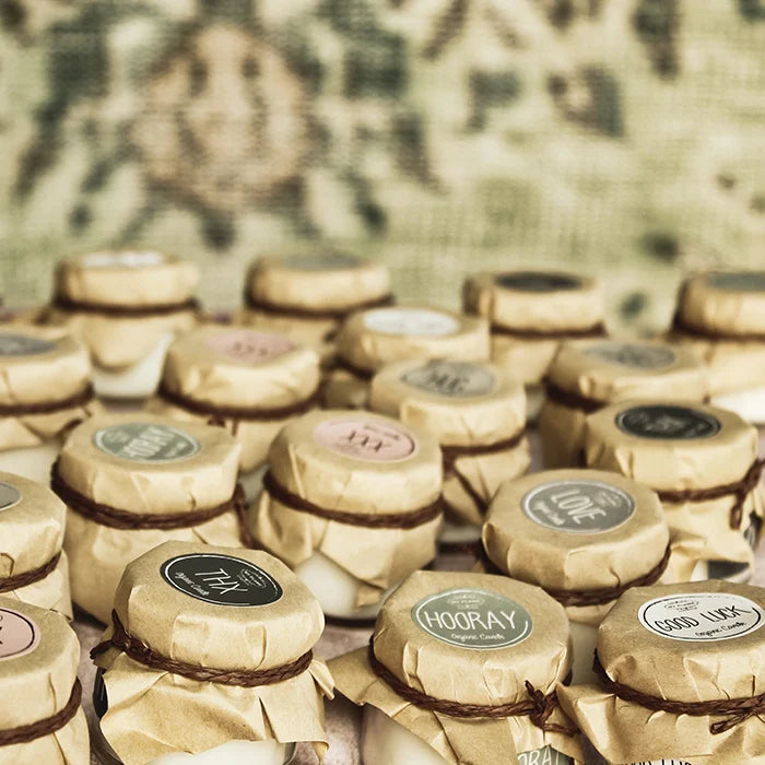 Mini Soja Geurkaarsje - LOVE - GEUR: AMBER'S SECRET